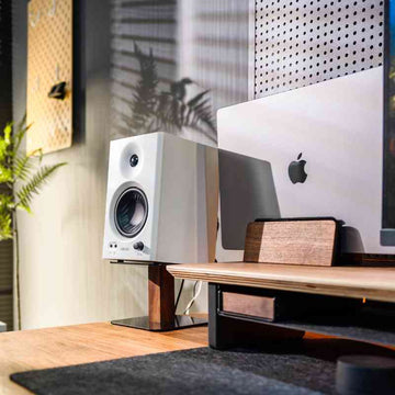 Elevate Your Audio: How Real Wood Desk Stands Improve Sound & Organize Your Setup