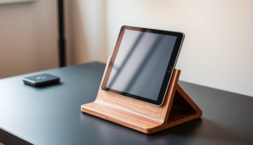 Elevate Your iPad Drawing Experience with Our Adjustable Bamboo Stand - iWoodStore