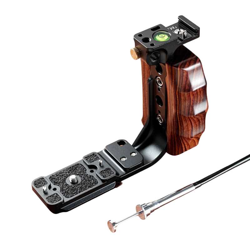Ergonomic Wood Grip for Mamiya RZ/RB, Hasselblad 203/205 & Contax 645 (Arca-Swiss L-Plate)