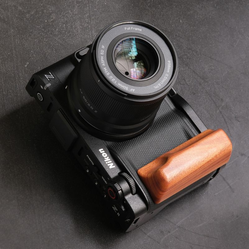 Nikon ZR Ergonomic Wood Grip (Arca-Swiss L-Plate) MS Design 