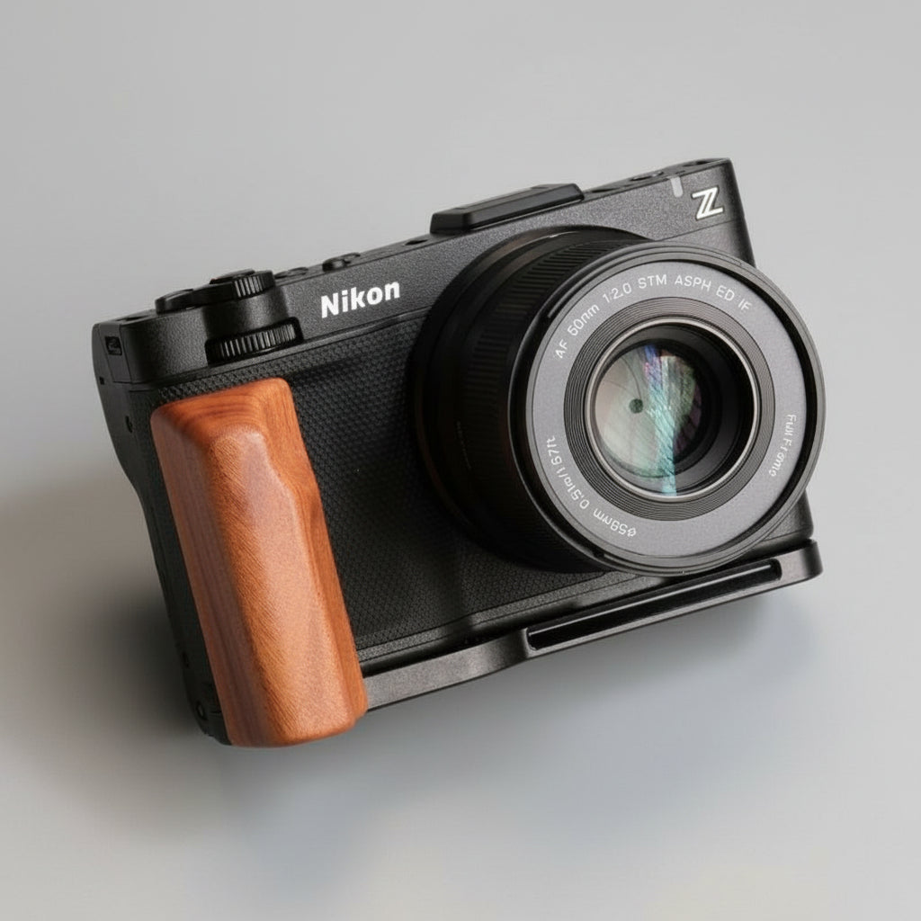 Nikon ZR Ergonomic Wood Grip (Arca-Swiss L-Plate) MS Design 