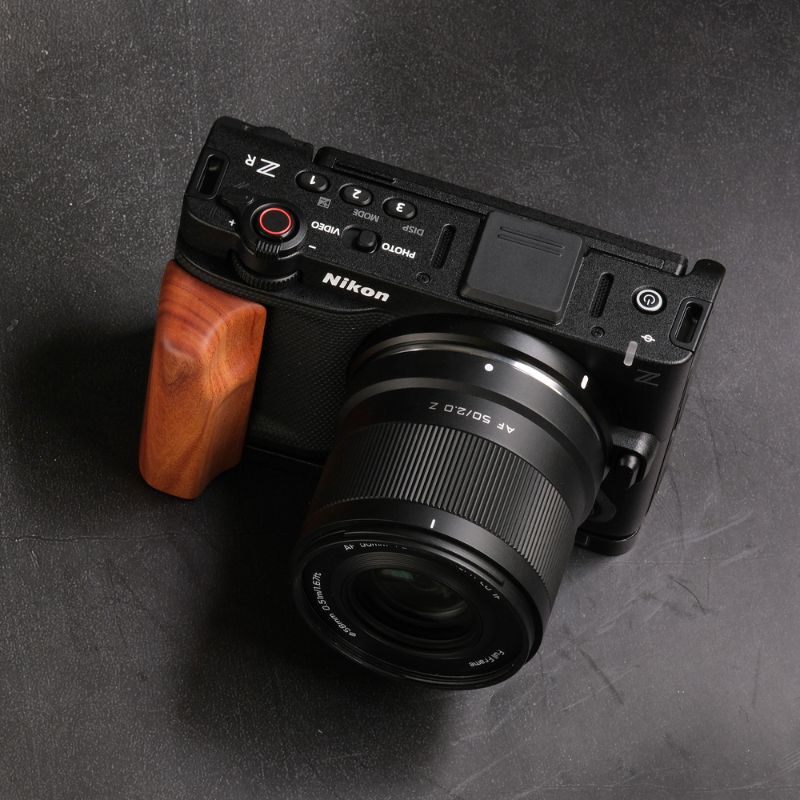 Nikon ZR Ergonomic Wood Grip (Arca-Swiss L-Plate) MS Design 