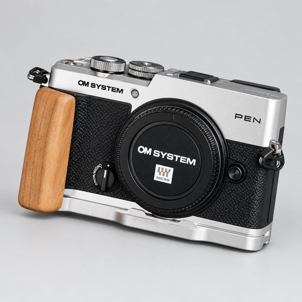 OM System PEN 2026 Handcrafted Solid Wood L-Grip iwoodstore