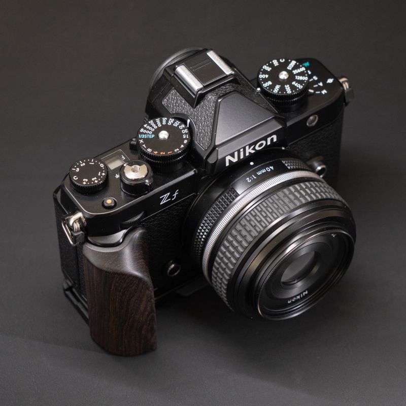 Premium Wooden Handgrip for Nikon Zf | Ergonomic L-Shape with Arca-Swiss Base iwoodstore