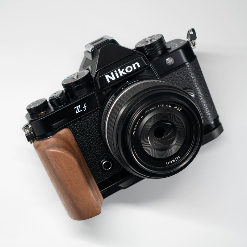 Premium Wooden Handgrip for Nikon Zf | Ergonomic L-Shape with Arca-Swiss Base iwoodstore