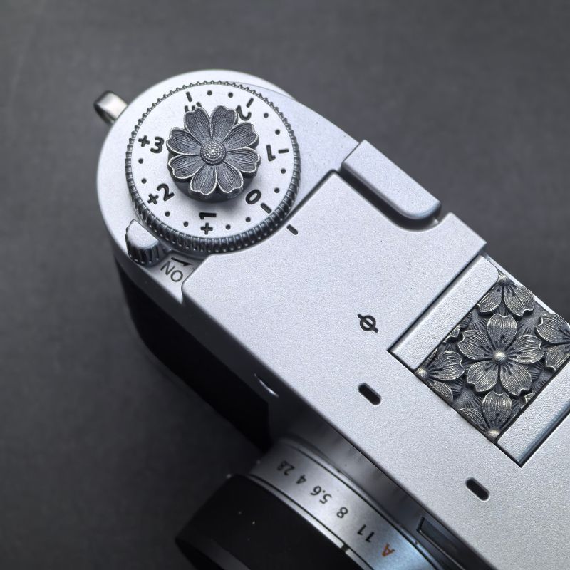 S925 Silver Shutter Button for Nikon ZF, Fujifilm XT5 X100VI, Leica M and Q iwoodstore