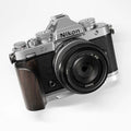 Silver Nikon ZF Grip Wood WG Design iwoodstore