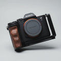 Sony A7M5 Wooden Handgrip | Ergonomic L-Plate & Battery Access | iWoodStore