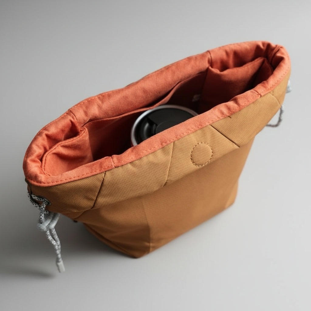 Universal Soft Camera Pouch & Backpack Insert – Quick-Access Drawstring Series iwoodstore