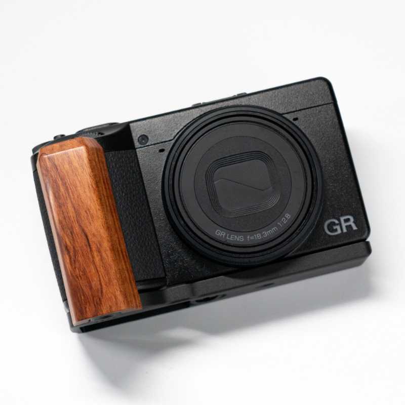 Rosewood Wood Ricoh GR4 Handgrip WG Design iWoodStore
