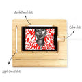 Adjustable Bamboo iPad Stand - iWoodStore