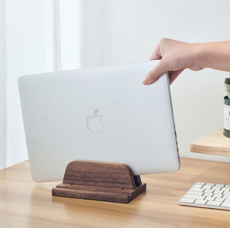 Adjustable Laptop Dock Vertical - iWoodStore