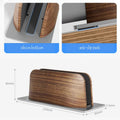 Adjustable Vertical MacBook Stand with Metal Base - iWoodStore