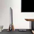 Adjustable Vertical MacBook Stand with Metal Base - iWoodStore