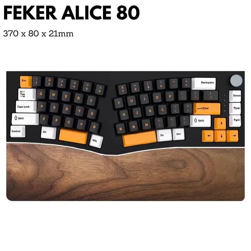 Alice Keyboard Wrist Rest for Keychron Q8 Spring Lucifer ACR Pro - iWoodStore