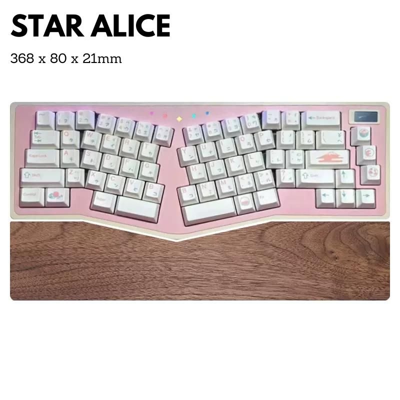 Alice Keyboard Wrist Rest for Keychron Q8 Spring Lucifer ACR Pro - iWoodStore