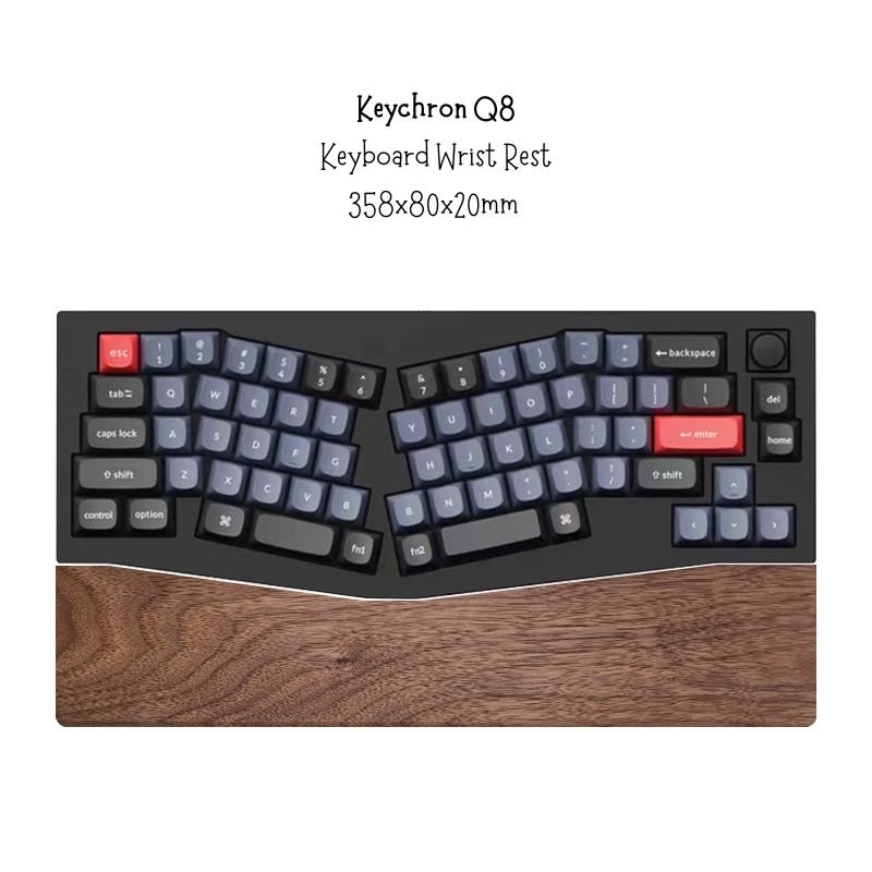 Alice Keyboard Wrist Rest for Keychron Q8 Spring Lucifer ACR Pro - iWoodStore
