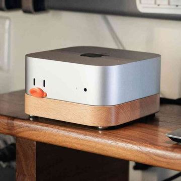 Apple Mac Mini M4 Stand Holder Wood - iWoodStore