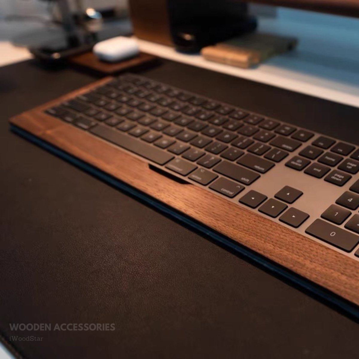 Apple Magic Keyboard Tray Walnut - iWoodStore