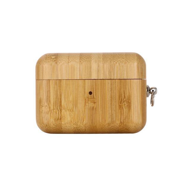 Bamboo AirPods Pro Case with Keychain - iWoodStore
