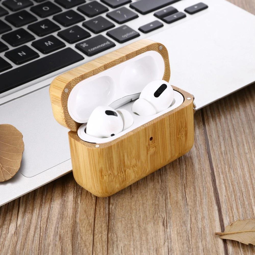 Bamboo AirPods Pro Case with Keychain - iWoodStore