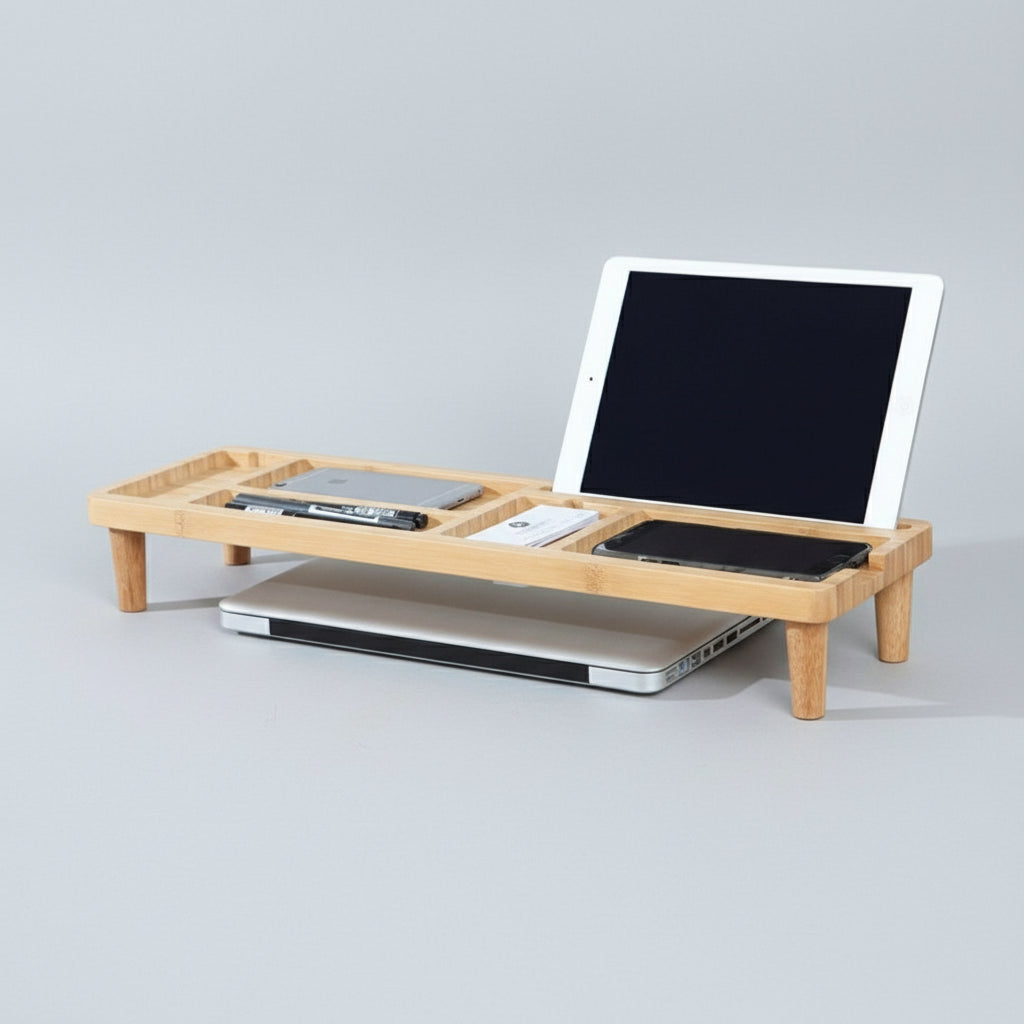 Bamboo Stand Organizer for Desk - iWoodStore