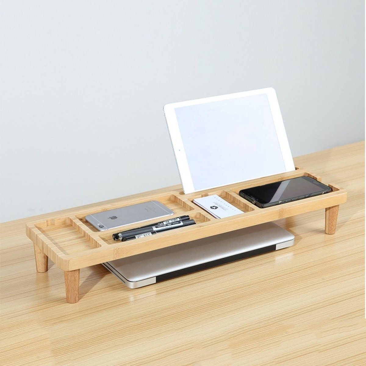 Bamboo Stand Organizer for Desk - iWoodStore