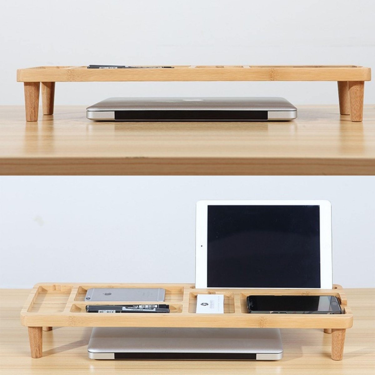 Bamboo Stand Organizer for Desk - iWoodStore