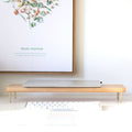 Beech Wood Monitor Holder with USB - iWoodStore