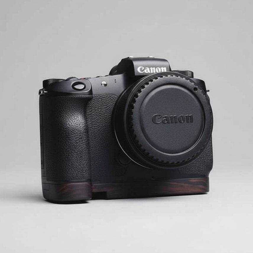Canon EOS R Grip Base Plate Wood - iWoodStore