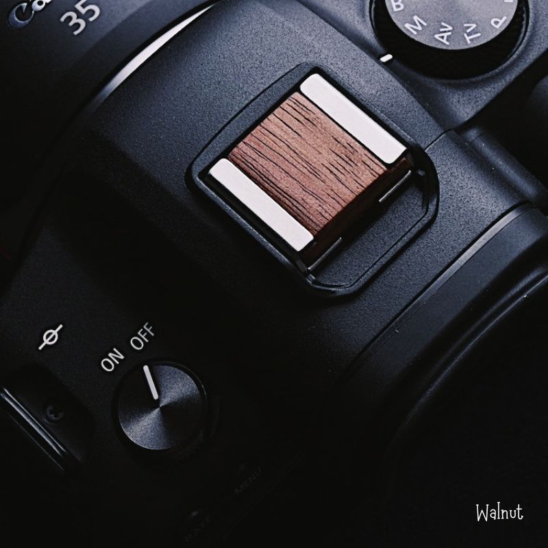 Canon EOS R5 R6 Hot Shoe Cover Wood - iWoodStore