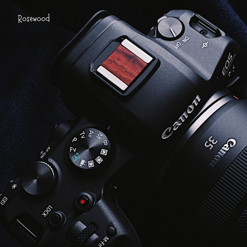 Canon EOS R5 R6 Hot Shoe Cover Wood - iWoodStore