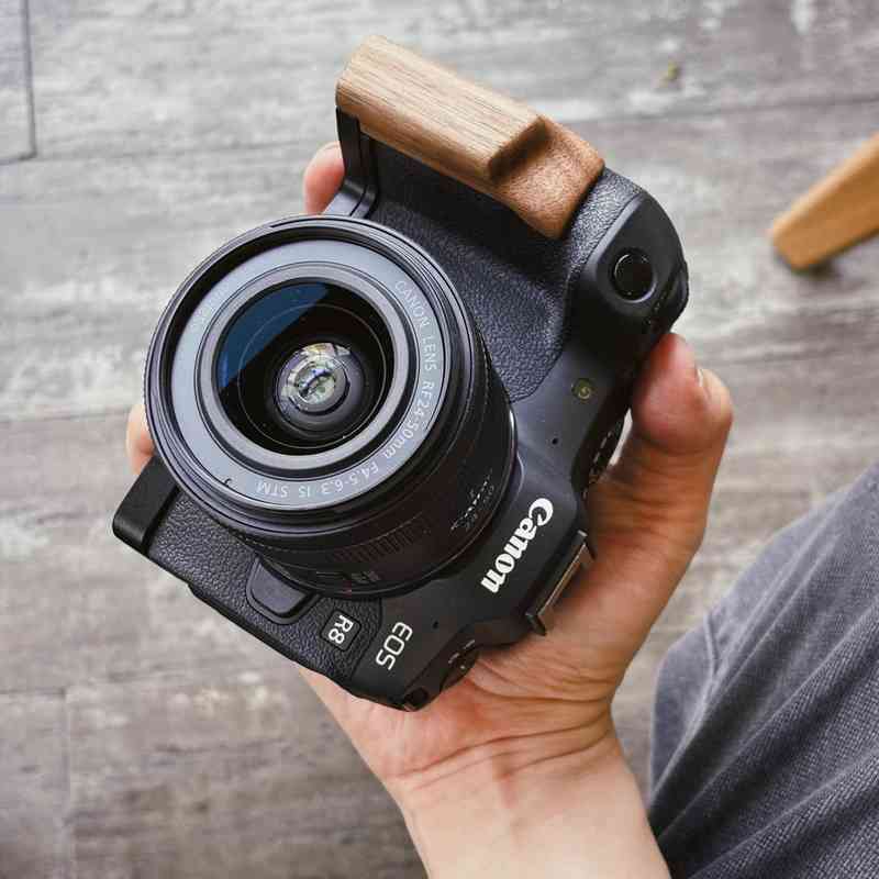 Canon R8 Grip Wood EOS R8 Handgrip - iWoodStore