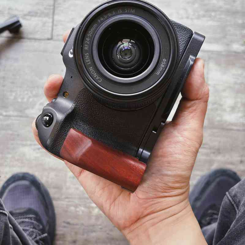 Canon R8 Grip Wood EOS R8 Handgrip - iWoodStore