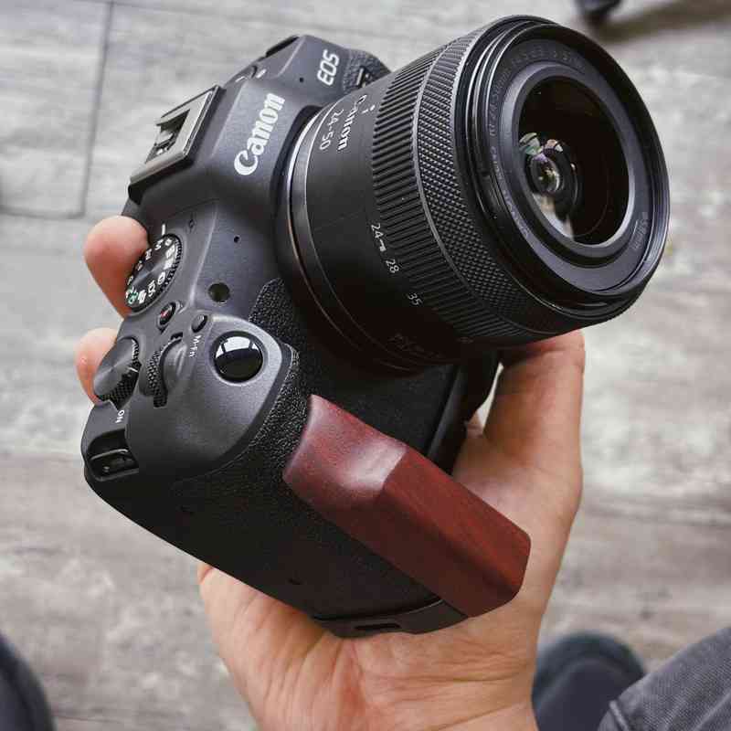 Canon R8 Grip Wood EOS R8 Handgrip - iWoodStore