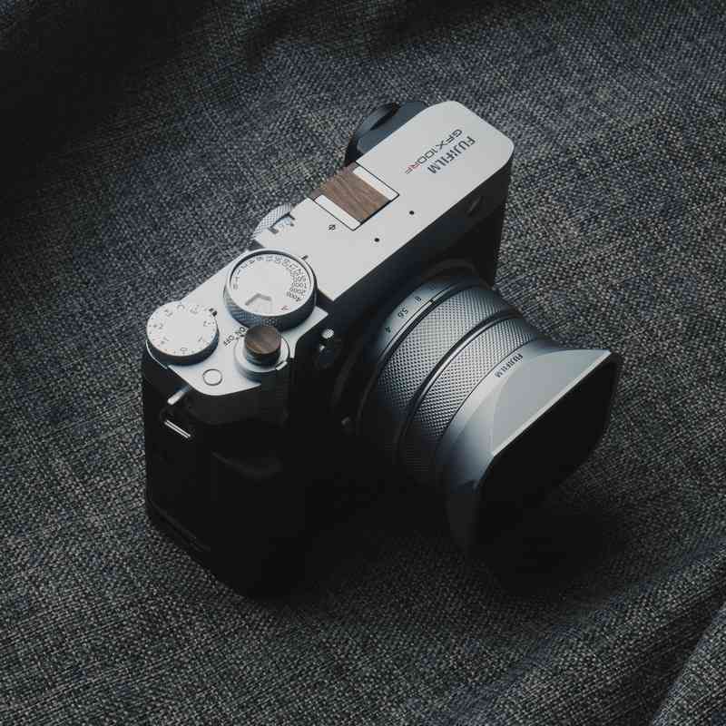 Cover Set Fuji GFX100RF GFX50 Hotshoe Shutter Button Wood - iWoodStore