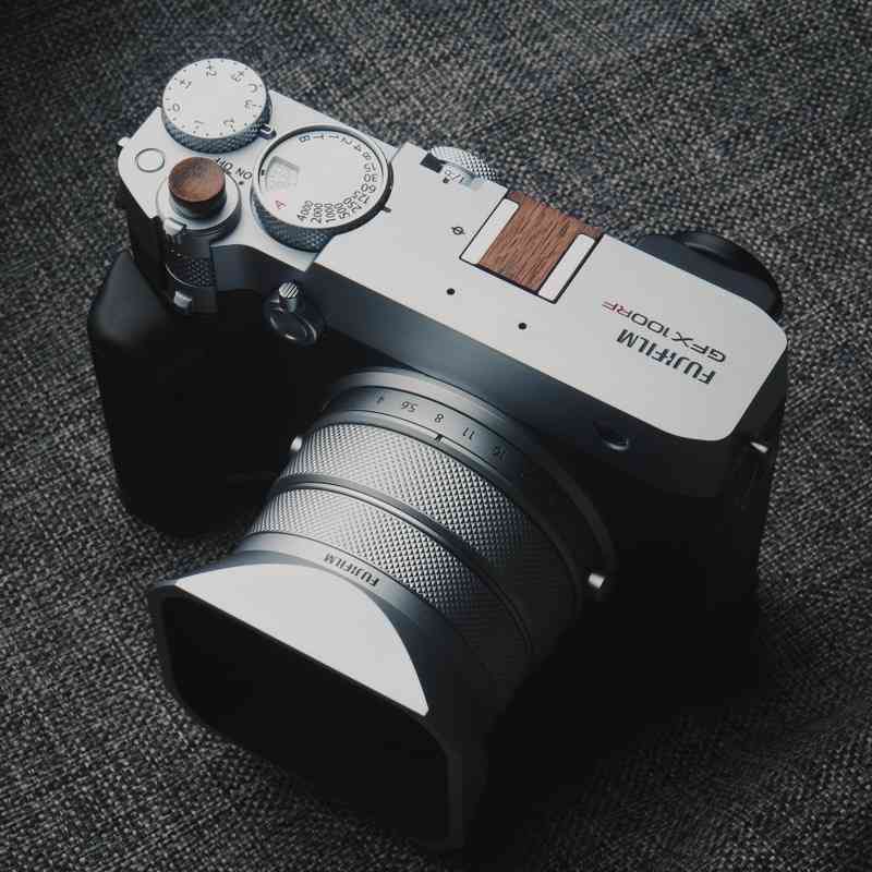 Cover Set Fuji GFX100RF GFX50 Hotshoe Shutter Button Wood - iWoodStore