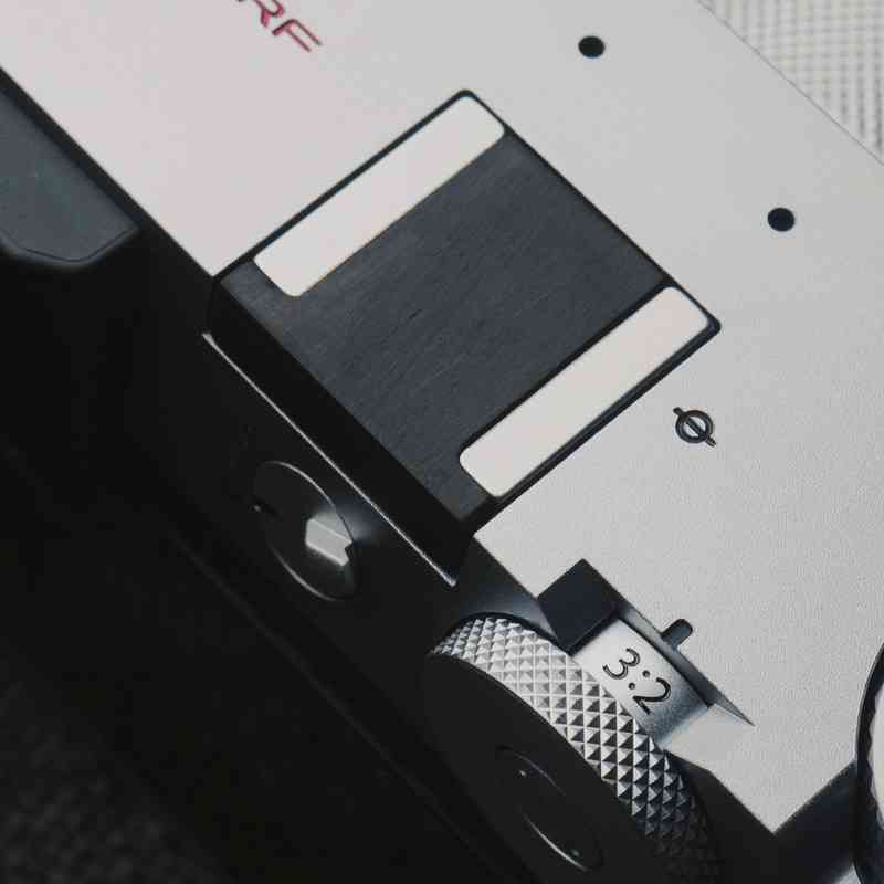 Cover Set Fuji GFX100RF GFX50 Hotshoe Shutter Button Wood - iWoodStore