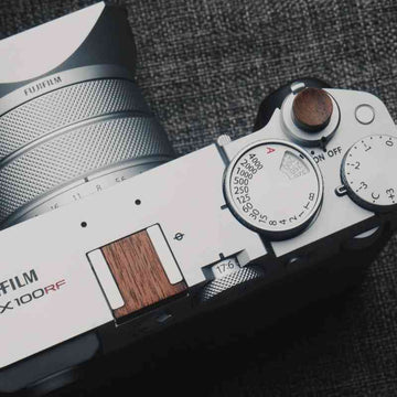 Cover Set Fuji GFX100RF GFX50 Hotshoe Shutter Button Wood - iWoodStore