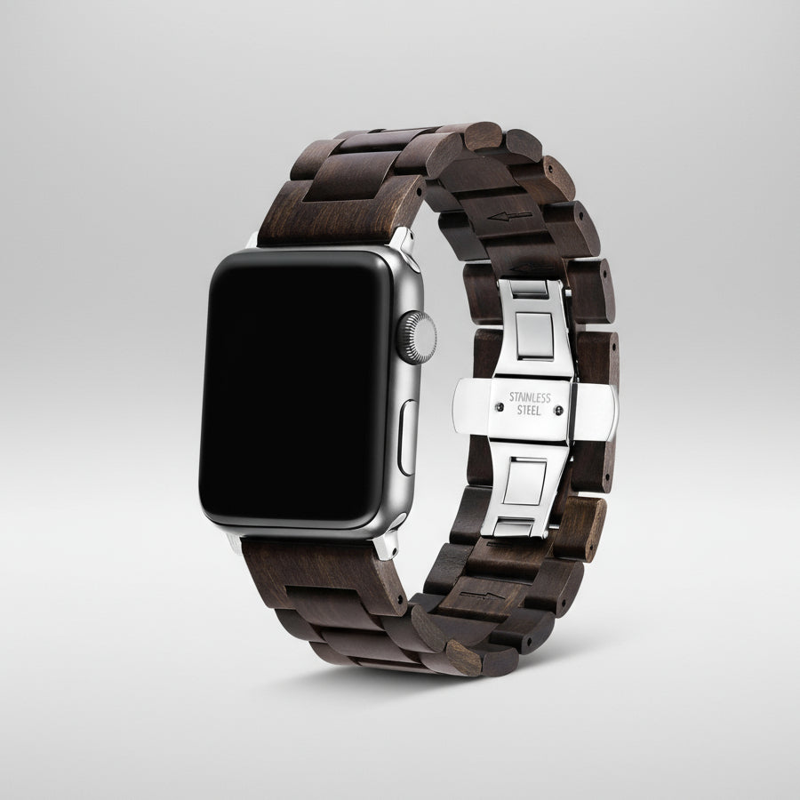 Ebony Apple Watch Wooden Band - iWoodStore