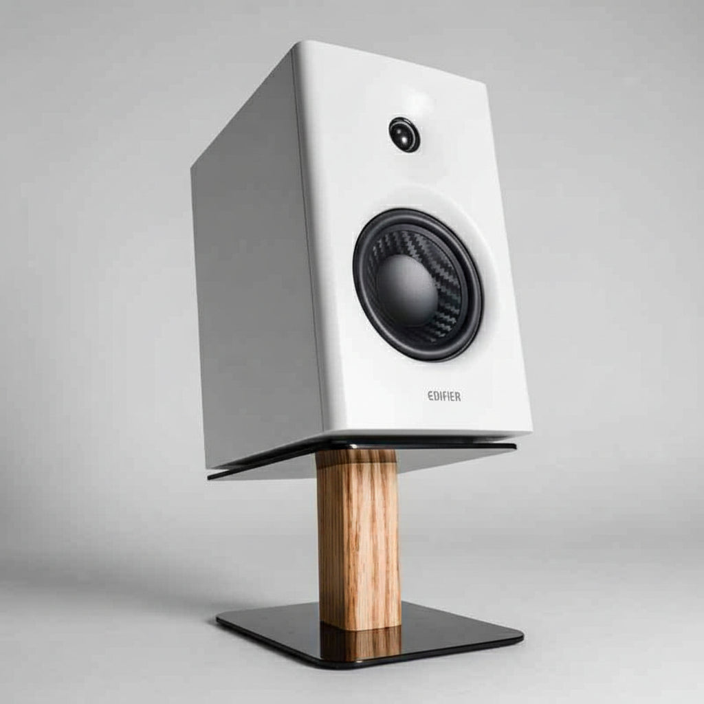 Edifier Desktop Speaker Stand Wood - iWoodStore