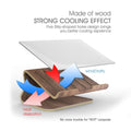 Elevated Laptop Riser Stand - iWoodStore