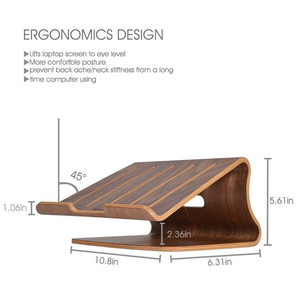 Elevated Laptop Riser Stand - iWoodStore