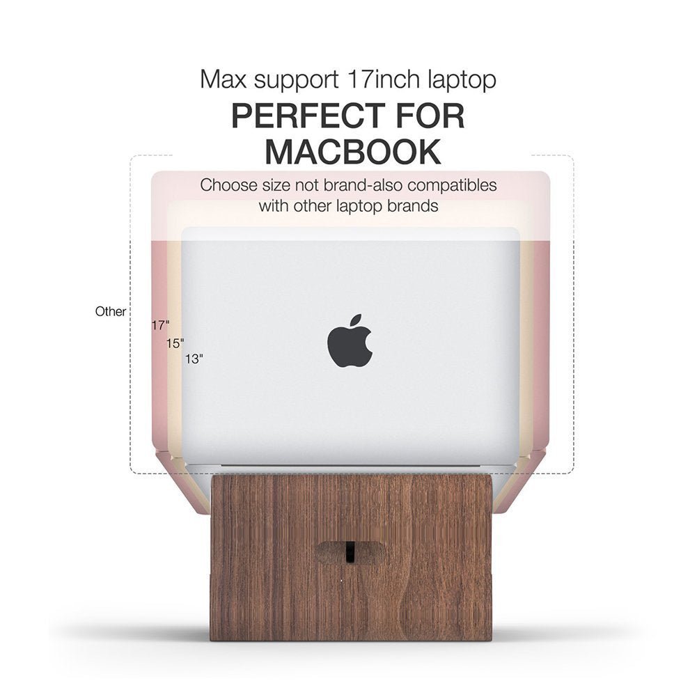 Elevated Laptop Riser Stand - iWoodStore
