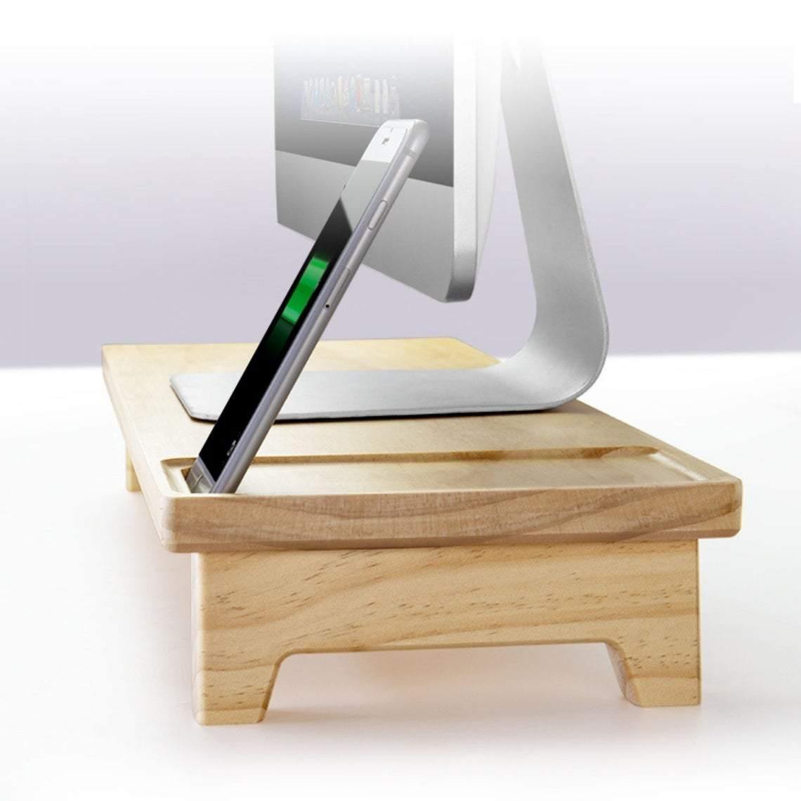 Elevated Monitor Riser Stand - iWoodStore