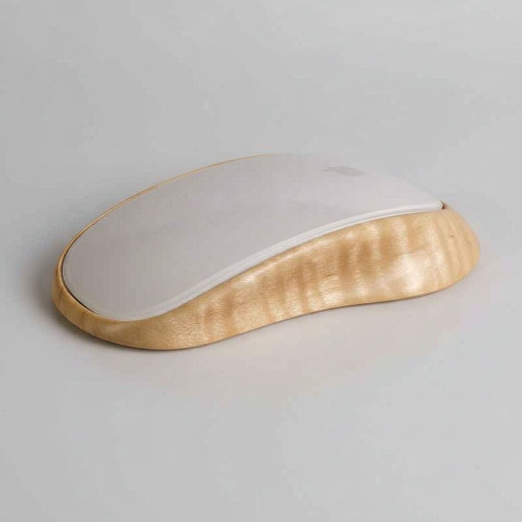 Ergonomic Apple Magic Mouse Base Tray Wood - iWoodStore