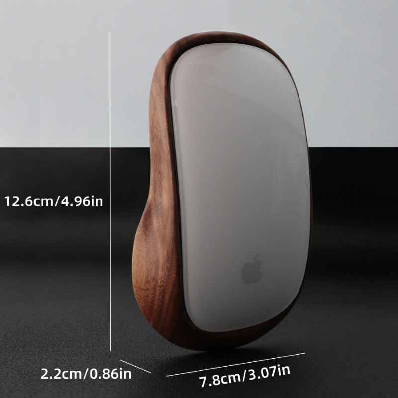 Ergonomic Apple Magic Mouse Base Tray Wood - iWoodStore