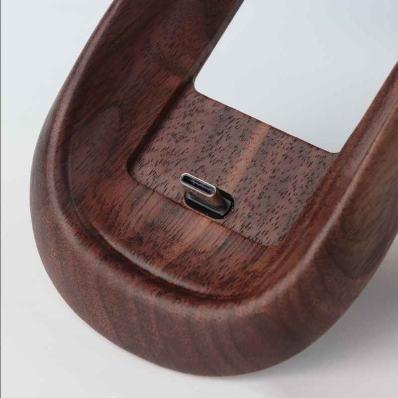 Ergonomic Apple Magic Mouse Base Tray Wood - iWoodStore