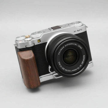 Extended Fuji XM5 Grip Large Hand MS Design - iWoodStore