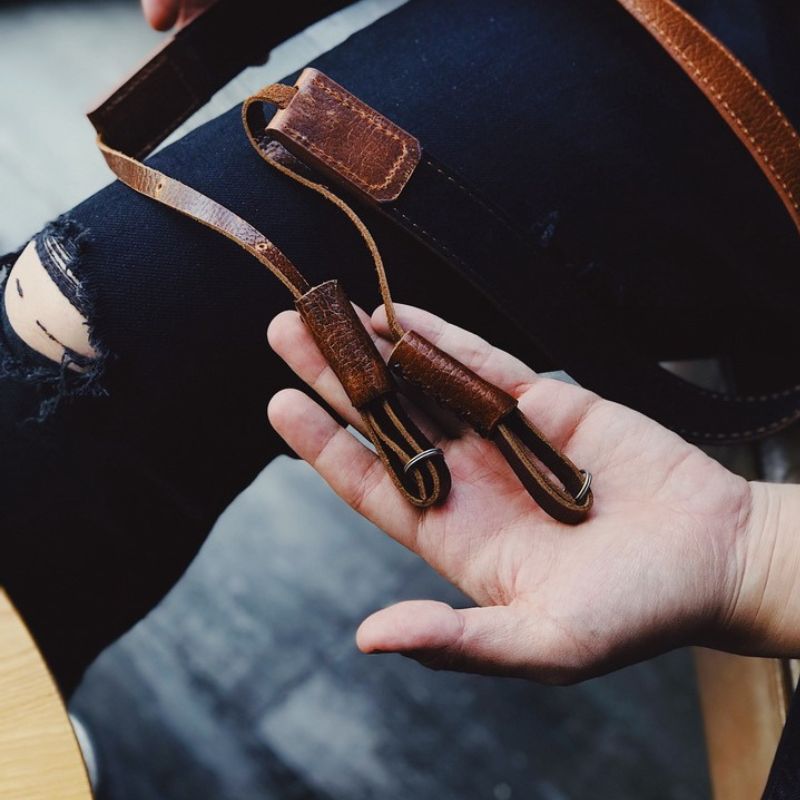 Extra Thick Leather Strap For Camera KC Design - iWoodStore